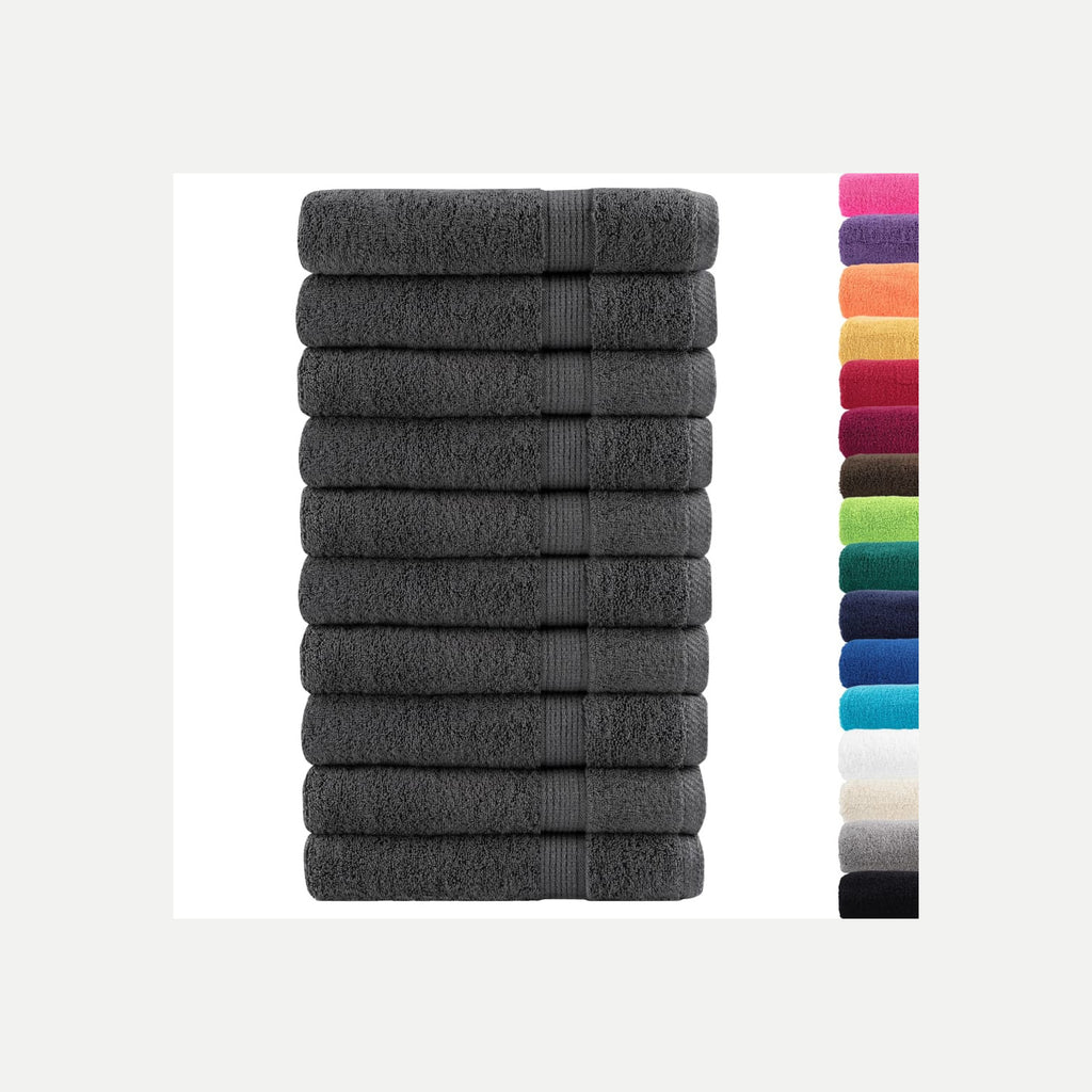 Towel Cotton Anthracite 200 x 100 cm Bathroom Bath Linen Home Towels Variant 2