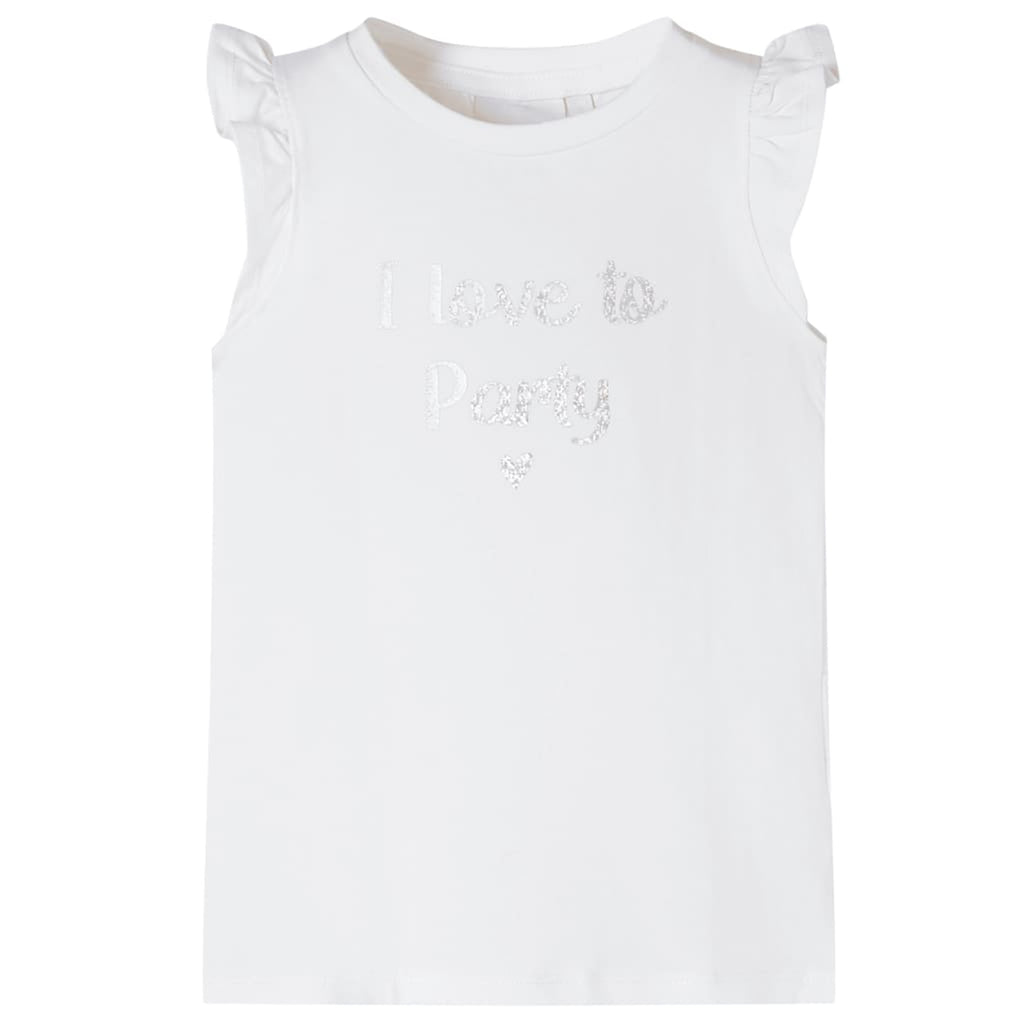 Kids T-Shirt Cotton White 116 Children's Top Kids Clothing Kids Wear Kids'