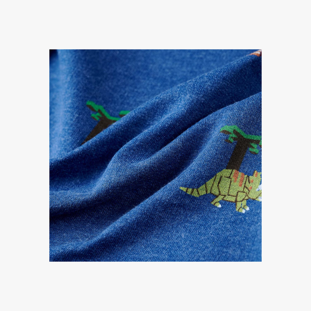 Sweatshirt Combed Cotton Dark Blue Melange 140 Kids Clothing Children's Top
