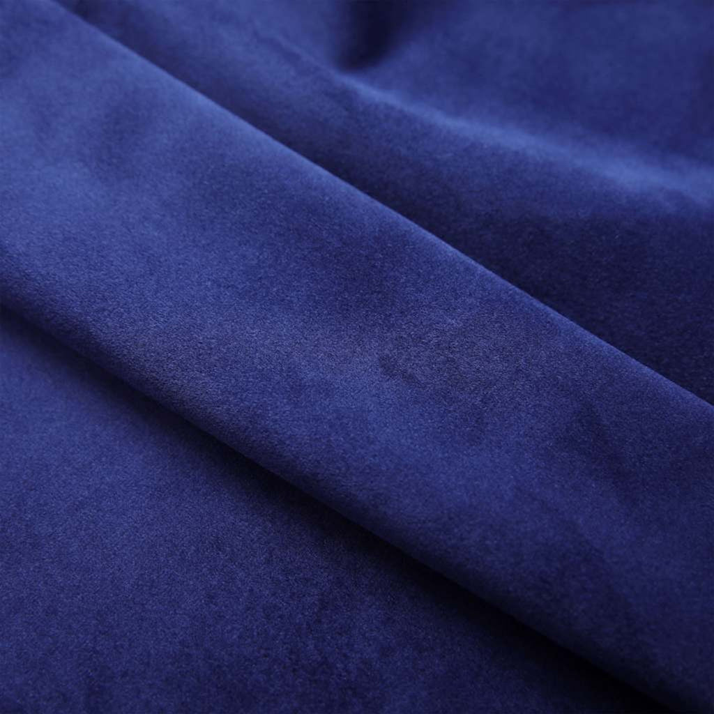 Blackout Curtain Velvet Dark Blue 140 x 175 cm Window Dressing Home