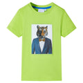 Kids T-Shirt Cotton Lime 116 Children's Top Kids Clothing Kids Wear Kids' Tops