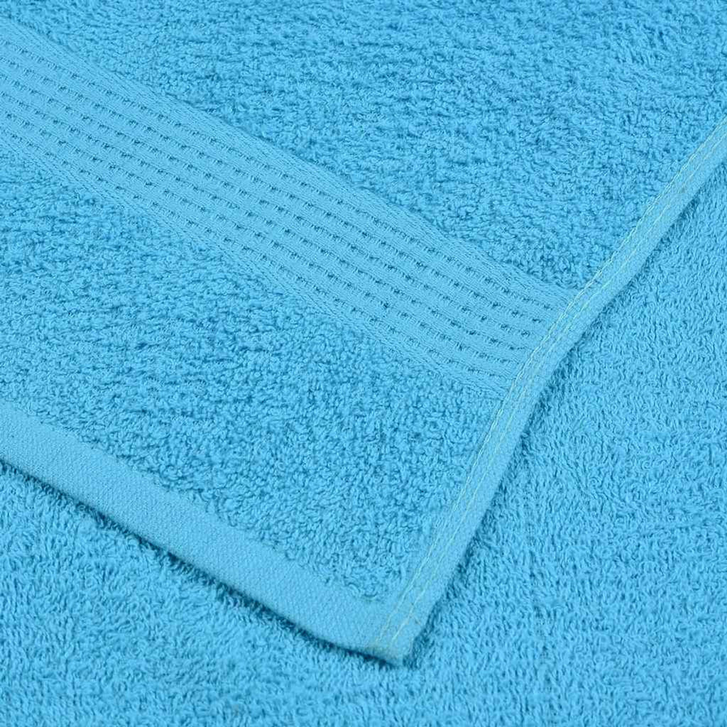 Towel Cotton Turquoise 100 x 50 cm Bathroom Bath Linen Home Towels 4 pcs Hand