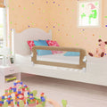 Toddler Safety Bed Rail Polyester Taupe 120 x 40.5 x 42 cm Child Bed Guard