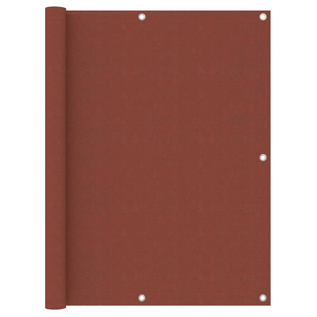 Balcony Screen Terracotta Oxford Fabric Waterproof UV Resistant 120 x 300 cm