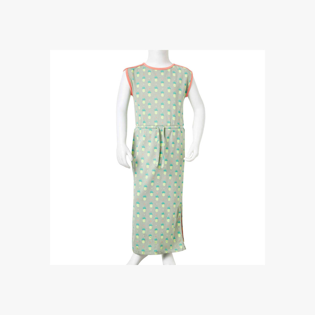 Dress Cotton Old Mint 128 Kids' Dresses Kids' Dresse Kids'Dress 128 (suitable