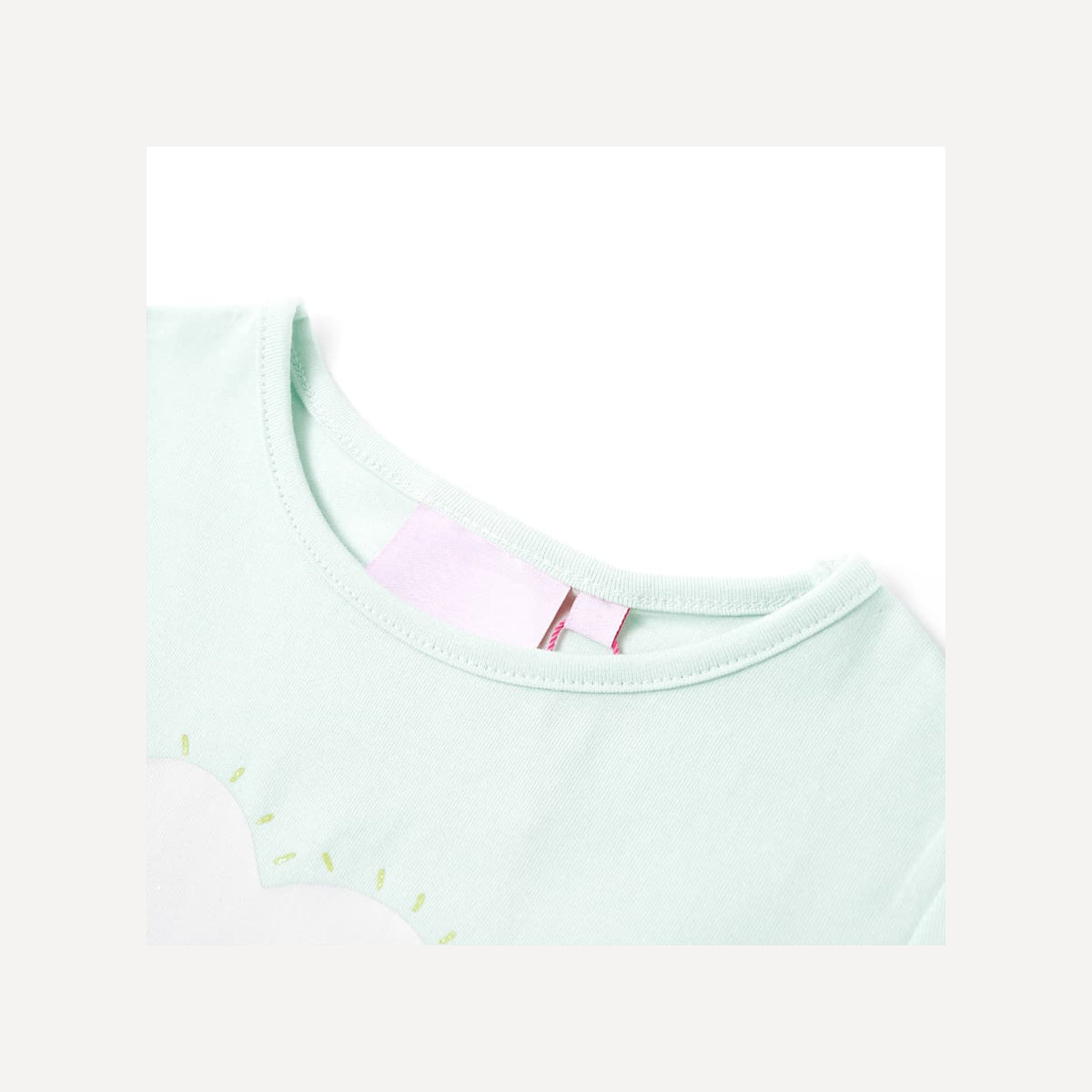 Kids T-Shirt Cotton Light Mint 92 Children's Top Kids Clothing Kids Wear 92