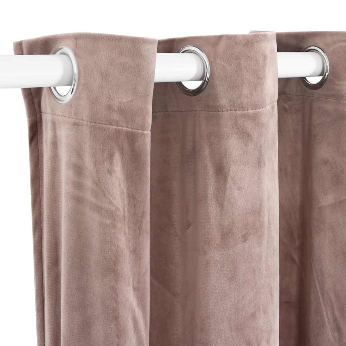 Blackout Curtain Velvet Antique Pink 290 x 245 cm Window Dressing Curtains