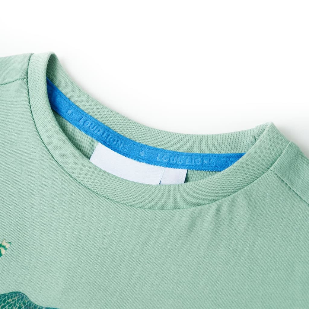 Kids T-Shirt Cotton Green 104 Children's Top Kids Clothing Kids Wear Variant 5