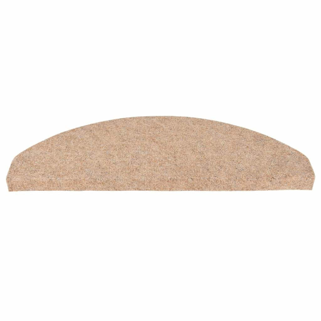 Stair Mats Self-Adhesive Needle Felt Fabric (95%Pes Beige 65 x 22.5 x 3.5 cm