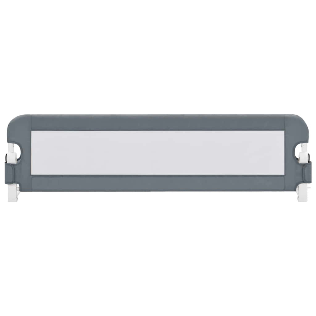 Toddler Safety Bed Rail Polyester Grey 120 x 40.5 x 42 cm Child Bed Guard 5x42cm