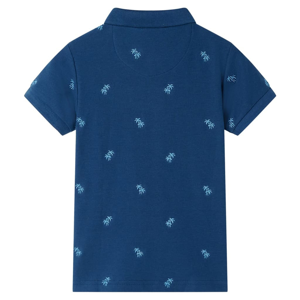 Kids'Polo Shirt Dark Cotton Dark Blue 116 Kids Clothing Children's Wear 116