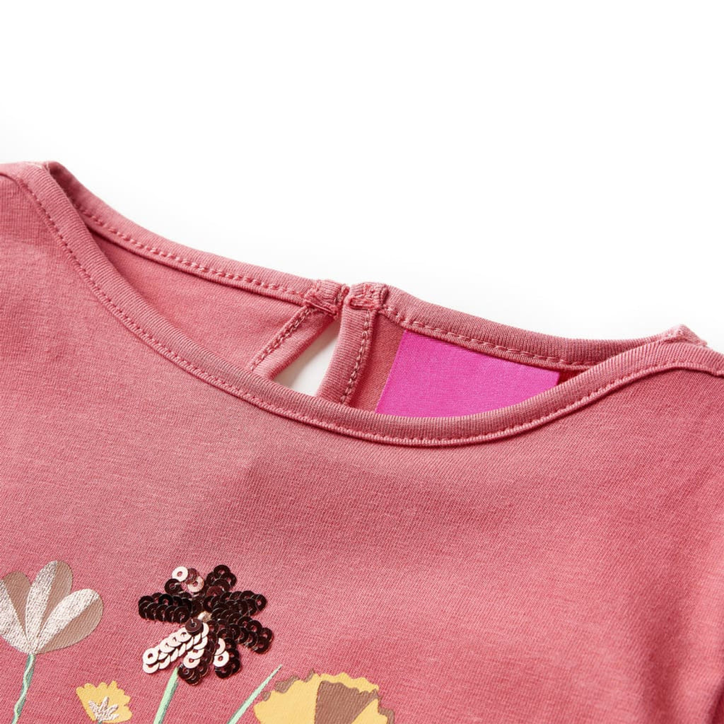 Kids T-Shirt Cotton Old Pink 92 Children's Top Kids Clothing Kids Wear Long 92