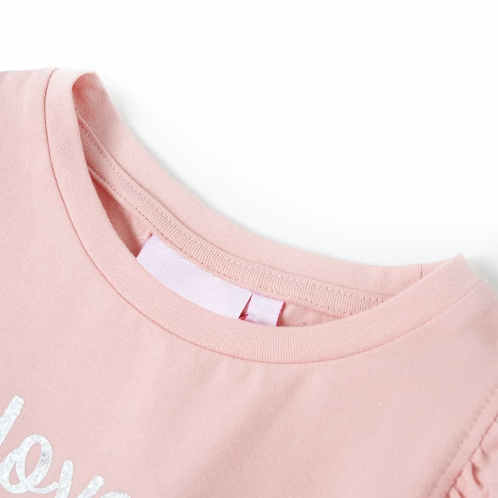 Kids T-Shirt Cotton Light Pink 104 Children's Top Kids Clothing Kids Wear
