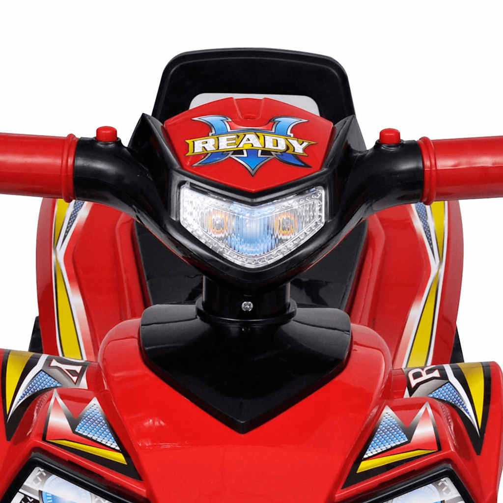 Ride-On Quad Plastic Red With Storage 60 x 38 x 42 cm Kids Toy Ride On Sound