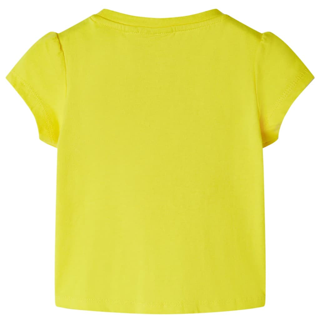 Kids T-Shirt Cotton Yellow 116 Children's Top Kids Clothing Kids Wear Kids'