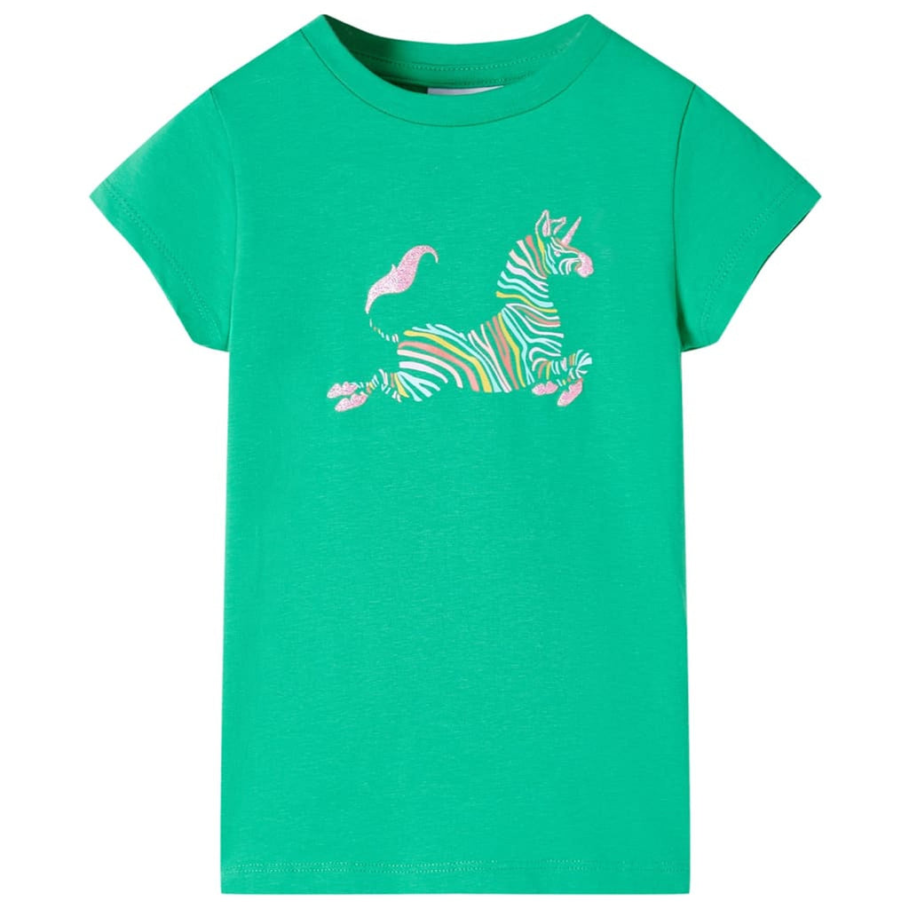 Kids T-Shirt Cotton Green 116 Children's Top Kids Clothing Kids Wear Kids'