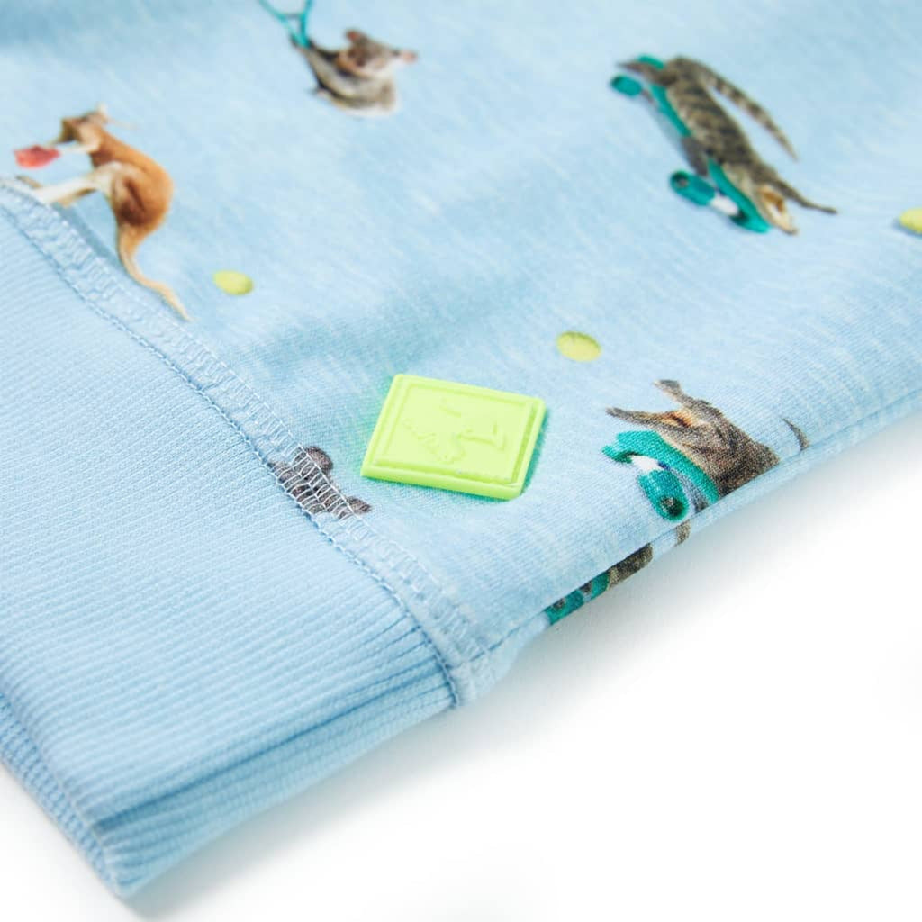 Sweatshirt Cotton Light Blue Melange 140 Kids Clothing Children's Top Kids