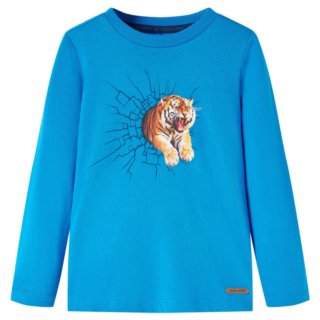 Kids T-Shirt Cotton Cobalt Blue 104 Children's Top Kids Clothing Variant 5
