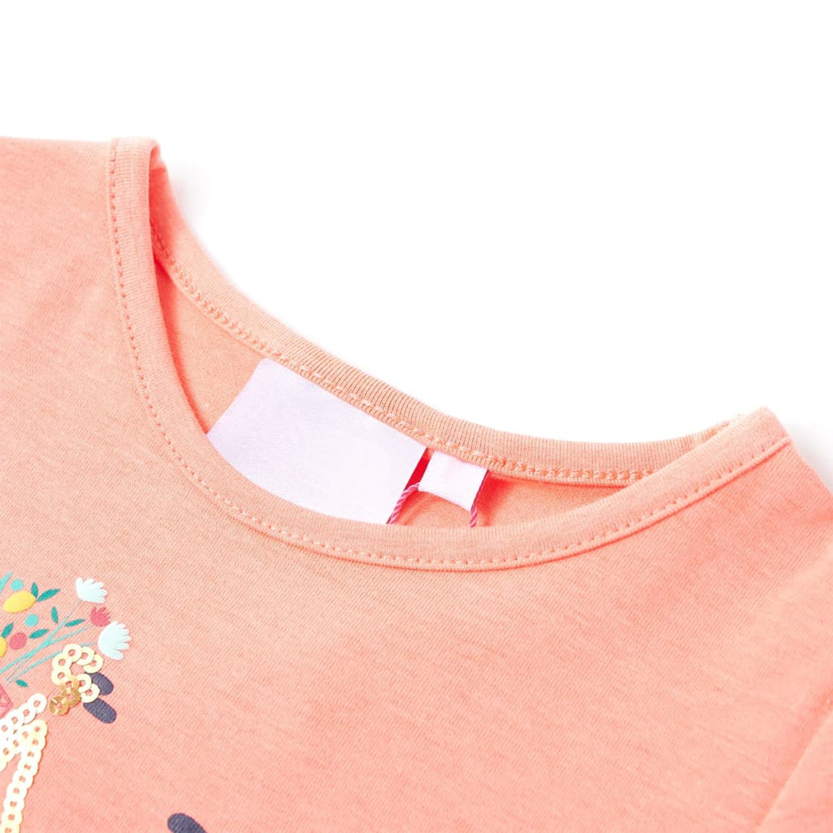 Kids T-Shirt Cotton Neon Coral 104 Children's Top Kids Clothing Kids Wear 104
