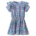 Dress Polyester Cobalt Blue 92 Kids' Dresses Kids' Dresse Kids'Dress Ruffle 92