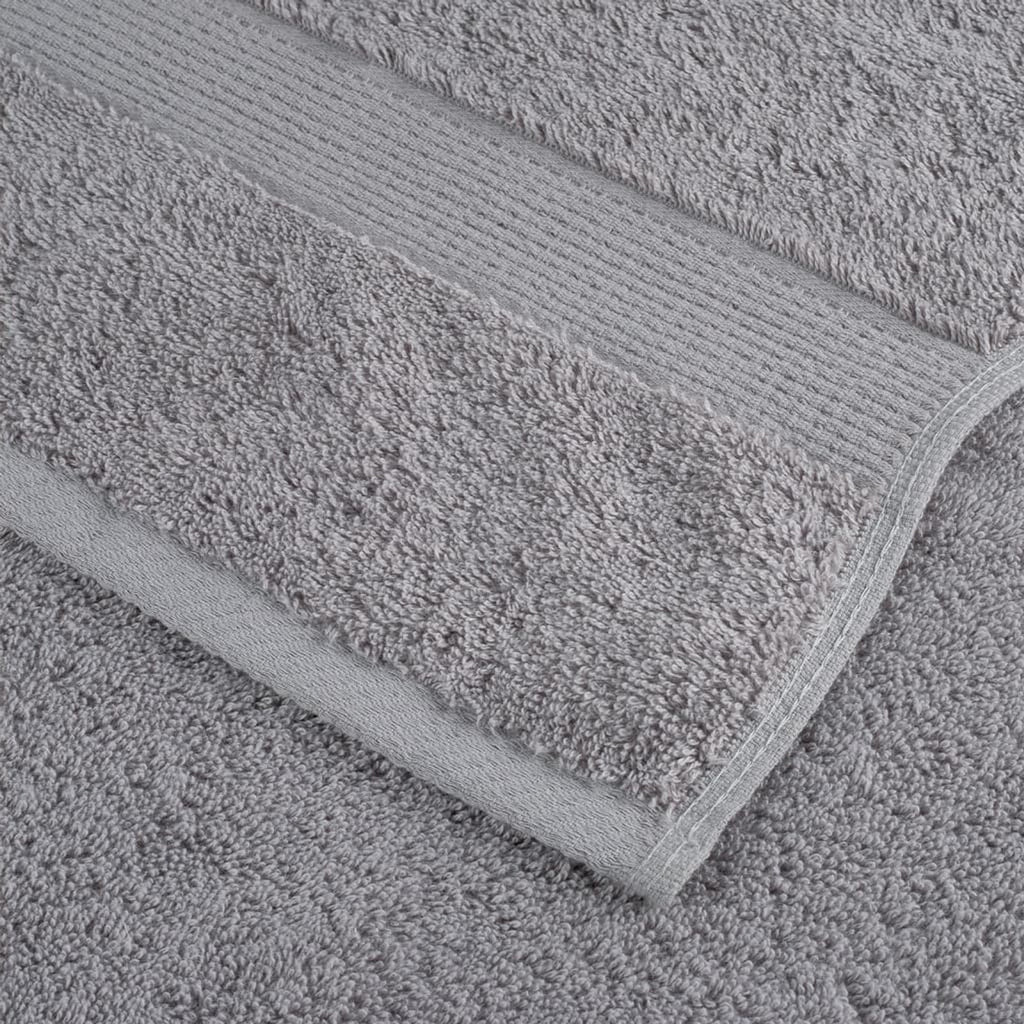 Towel Cotton Grey 50 x 30 cm Bathroom Bath Linen Home Towels 4 pcs Variant 2