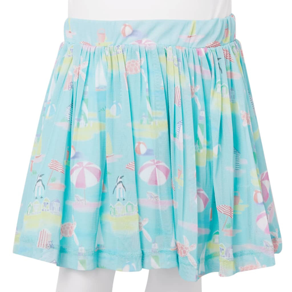 Kids'Pleated Skirt Light Aqua 140 Kids' Bottoms Kids' Bottom 140 (suitable for