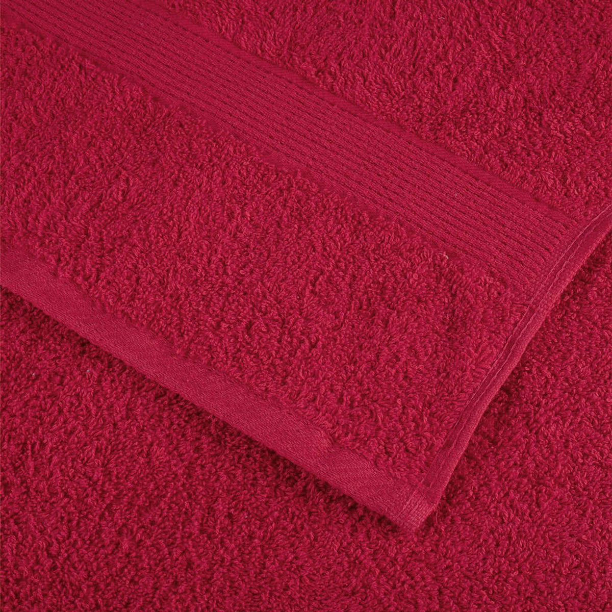 Towel Cotton Red 200 x 80 cm Bathroom Bath Linen Home Towels 10 pcs Variant 2