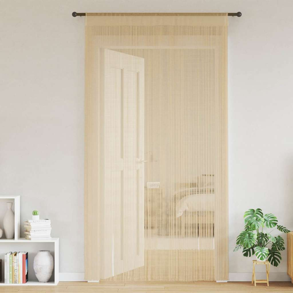 Curtain Fabric Beige 140 x 250 cm Window Dressing Home Furnishings Curtains
