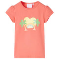 Kids T-Shirt Cotton Coral 128 Children's Top Kids Clothing Kids Wear Kids'