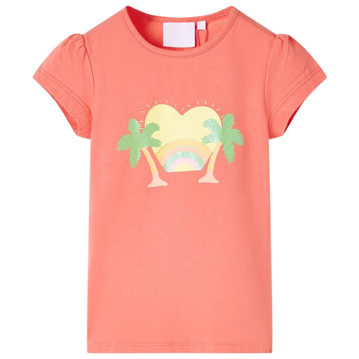 Kids T-Shirt Cotton Coral 128 Children's Top Kids Clothing Kids Wear Kids'