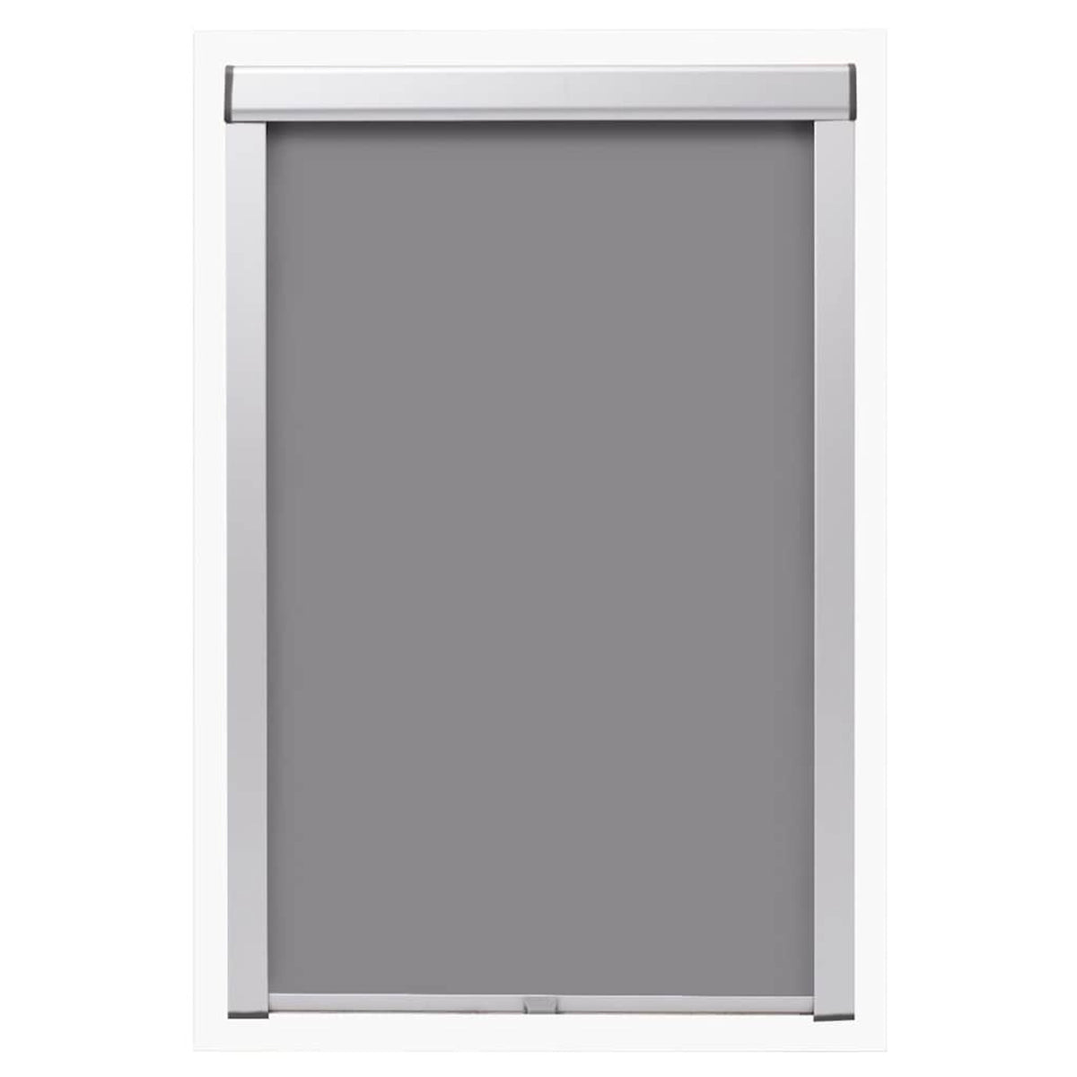 Roller Blind Blackout Fabric Grey 96.3 x 78.2 cm Window Shade Window Covering
