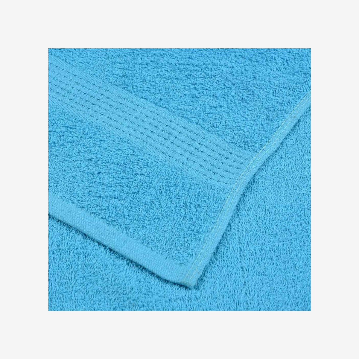 Towel Cotton Turquoise 140 x 70 cm Bathroom Bath Linen Home Towels 2 pcs