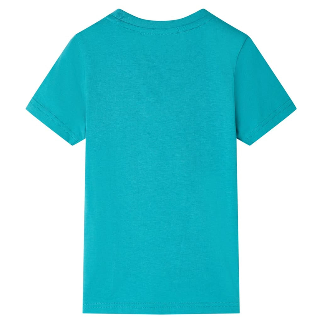 Kids T-Shirt Cotton Dark Mint 140 Children's Top Kids Clothing Kids Wear Short