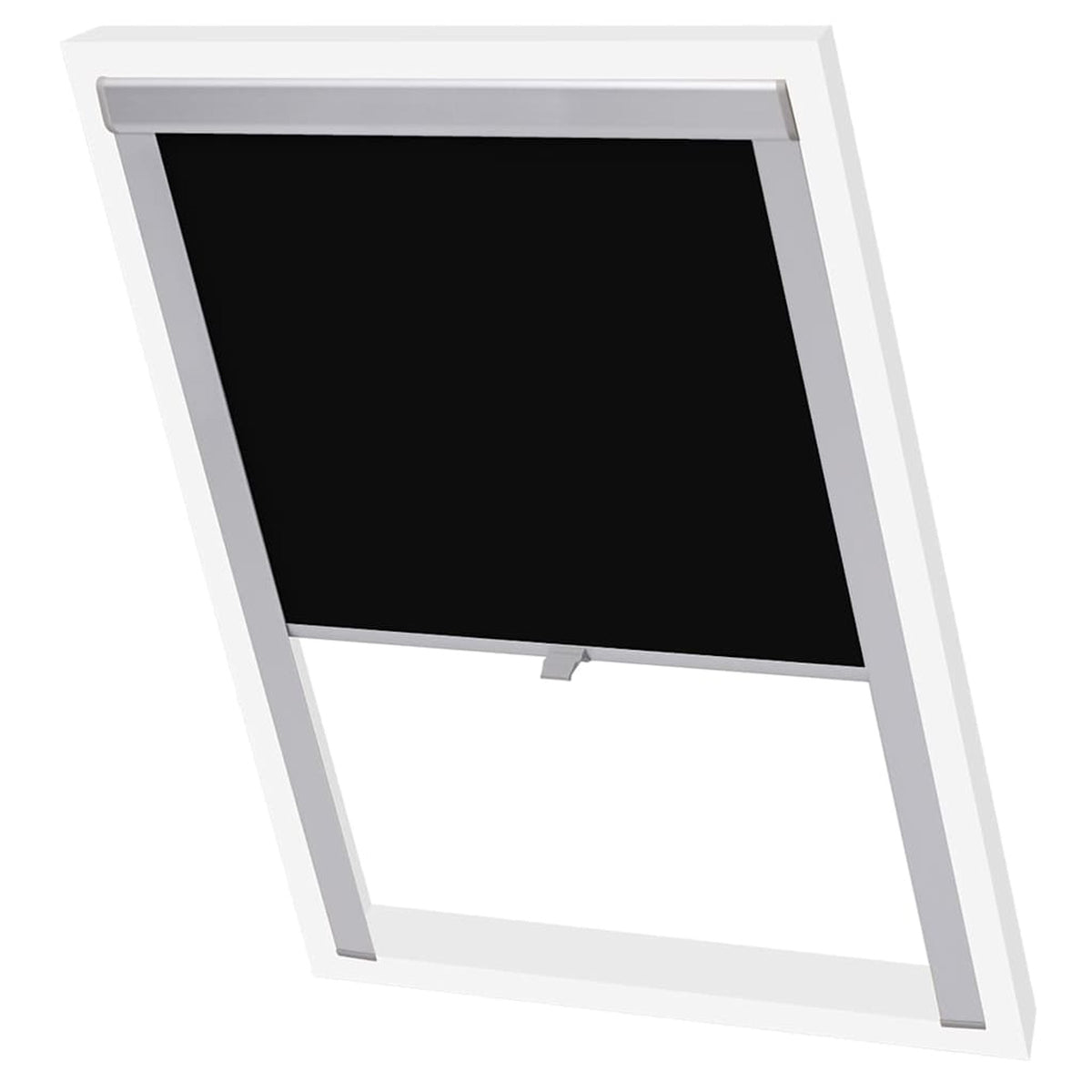 Roller Blind Blackout Fabric Black 38.3 x 74 cm Window Shade Window Covering