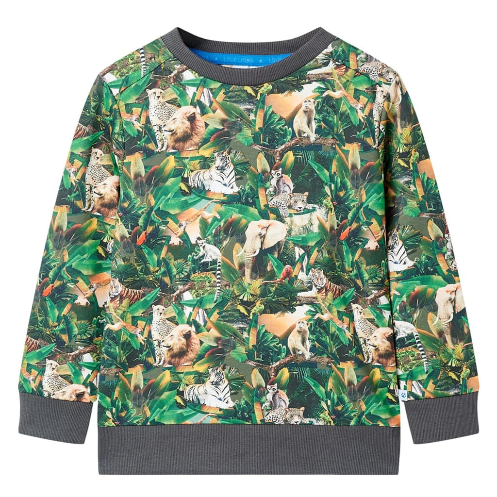 Sweatshirt Cotton Old Petrol 128 Kids Clothing Children's Top Kids Wear 128