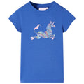 Kids T-Shirt Cotton Cobalt Blue 128 Children's Top Kids Clothing Kids Wear 128