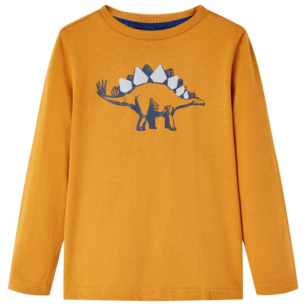 Kids T-Shirt Cotton Dark Ochre 92 Children's Top Kids Clothing Kids Wear Long