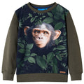 Sweatshirt Cotton Khaki 128 Kids Clothing Children's Top Kids Wear Kids' Tops