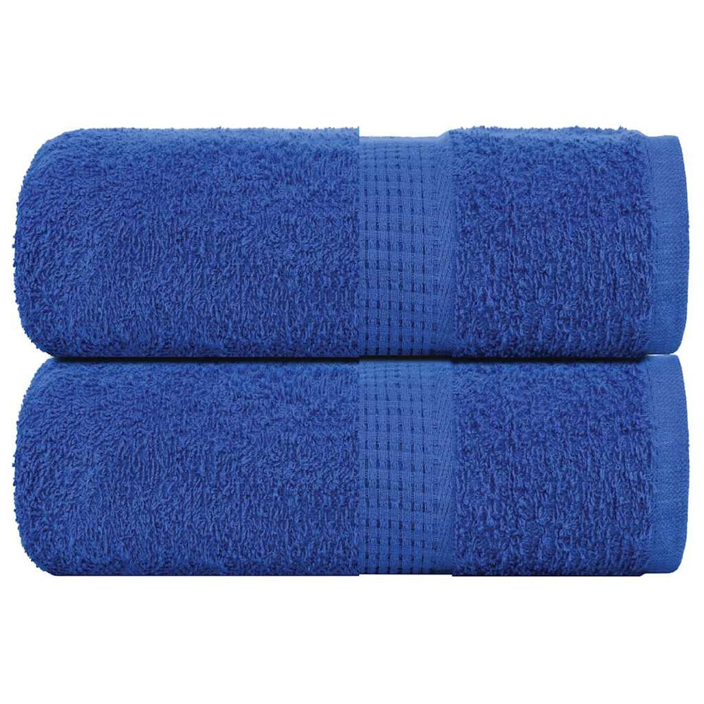 Towel Cotton Blue 50 x 30 cm Bathroom Bath Linen Home Towels 2 pcs Guest 50x30cm
