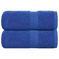 Towel Cotton Blue 50 x 30 cm Bathroom Bath Linen Home Towels 2 pcs Guest 50x30cm
