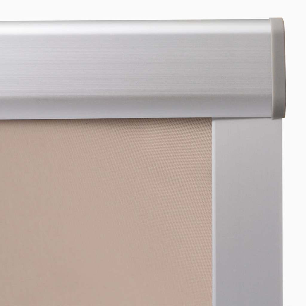 Roller Blind Blackout Fabric Beige 77.5 x 94 cm Window Shade Window Covering