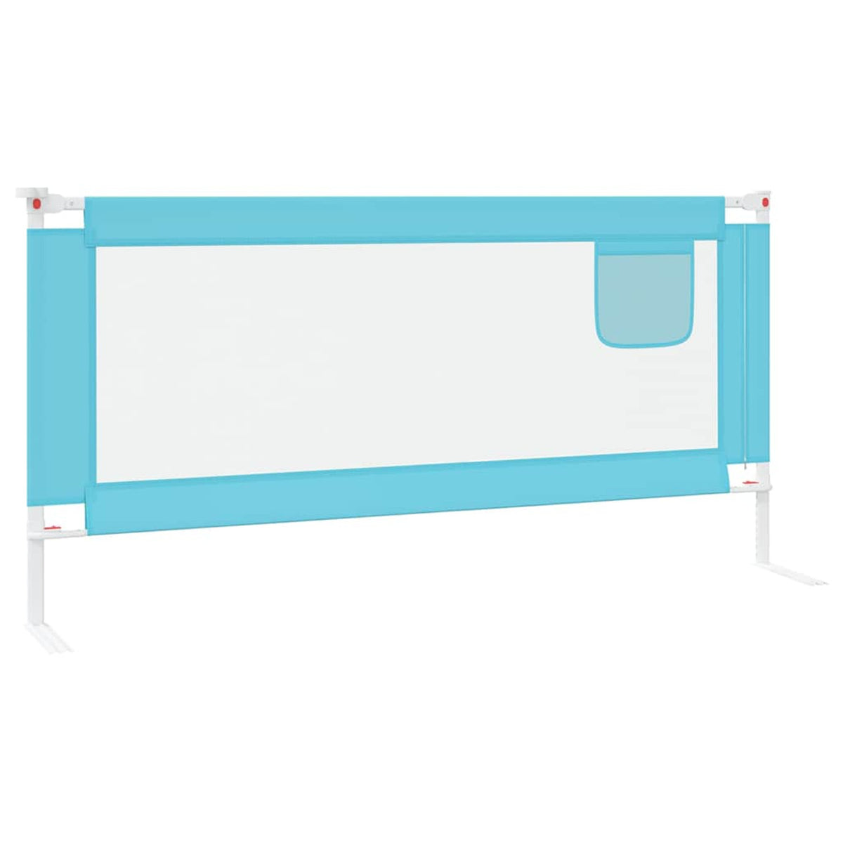 Toddler Safety Bed Rail Fabric (100% Polyester) Blue 190 x 25 x 95 cm Bedguard