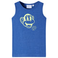 Kids'Tank Top Melange Cotton Blue Melange 116 Kids Clothing Children's Wear