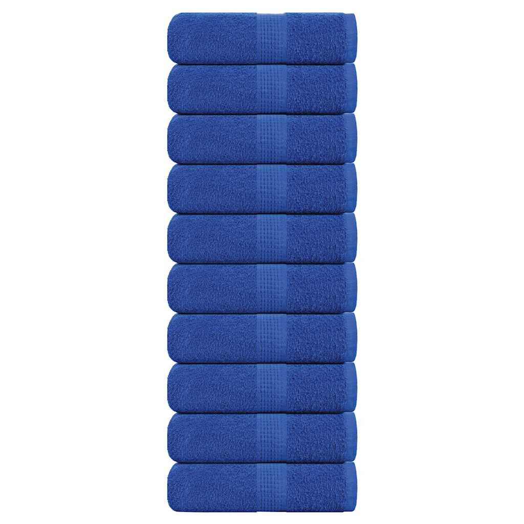 Towel Cotton Blue 30 x 30 cm Bathroom Bath Linen Home Towels 10 pcs Wash 30x30cm