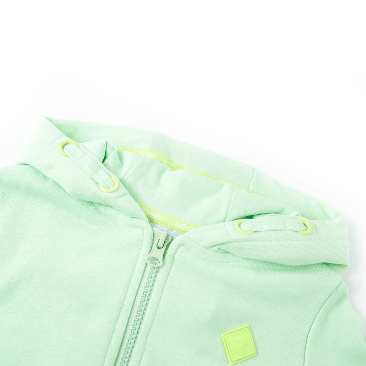 Sweatshirt Cotton Bright Green 92 Kids Clothing Children's Top Kids Wear Zip