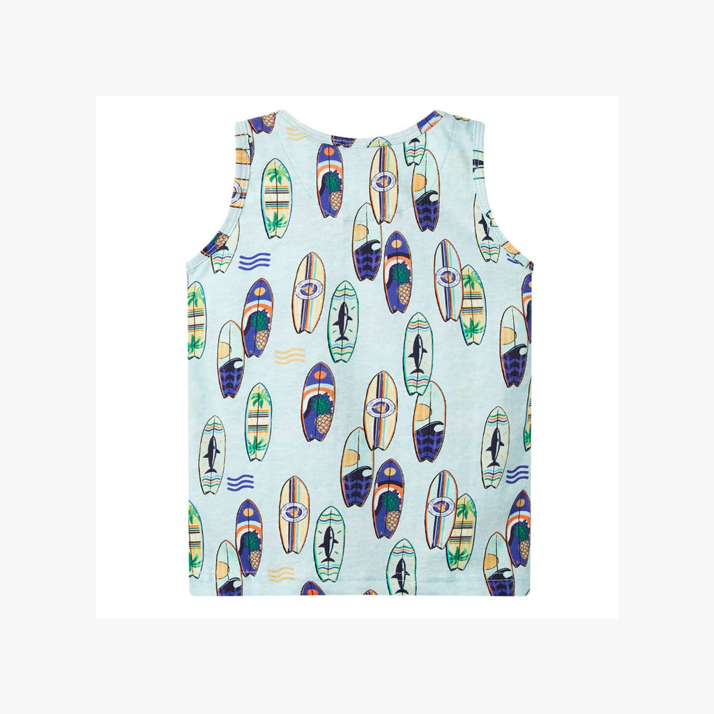 Kids'Tank Top Soft Melange Cotton Soft Blue Melange 116 Kids Variant 2