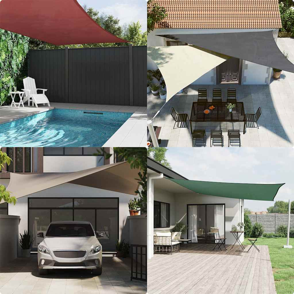 Sunshade Sail Oxford Fabric White Water Resistant UV Resistant Variant 9