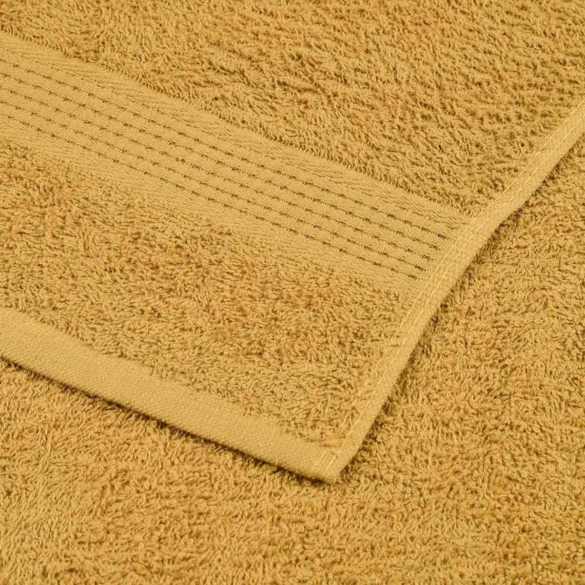 Towel Cotton Gold 30 x 50 cm Bathroom Bath Linen Home Bath Towels & Flannels
