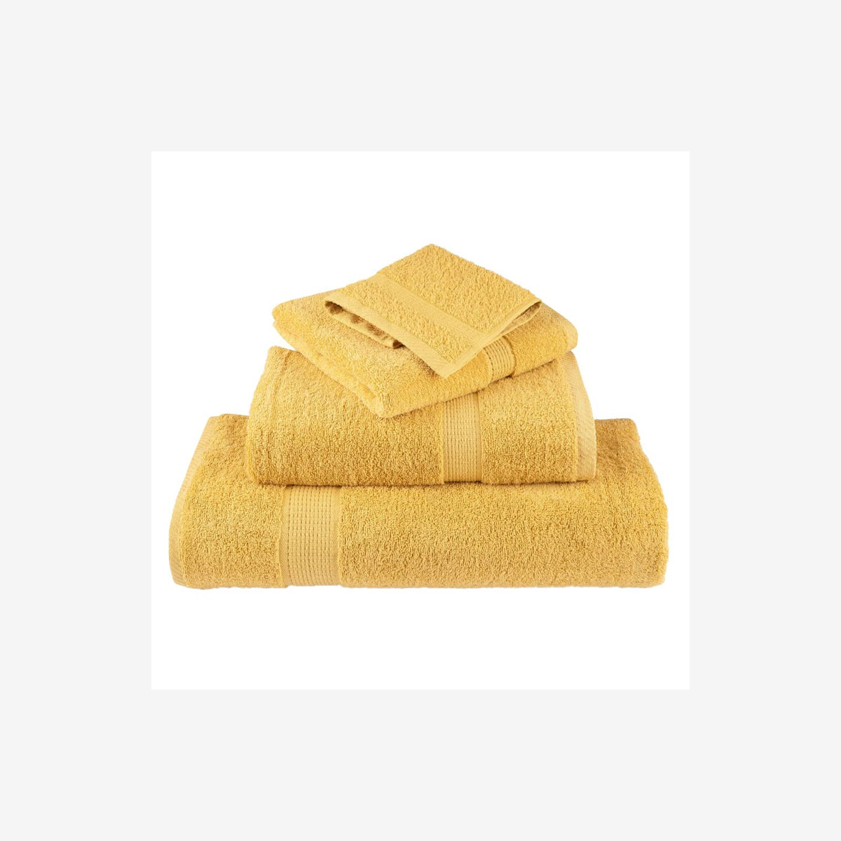 Towel Cotton Gold 100 x 50 cm Bathroom Bath Linen Home Towels 10 pcs Variant 2