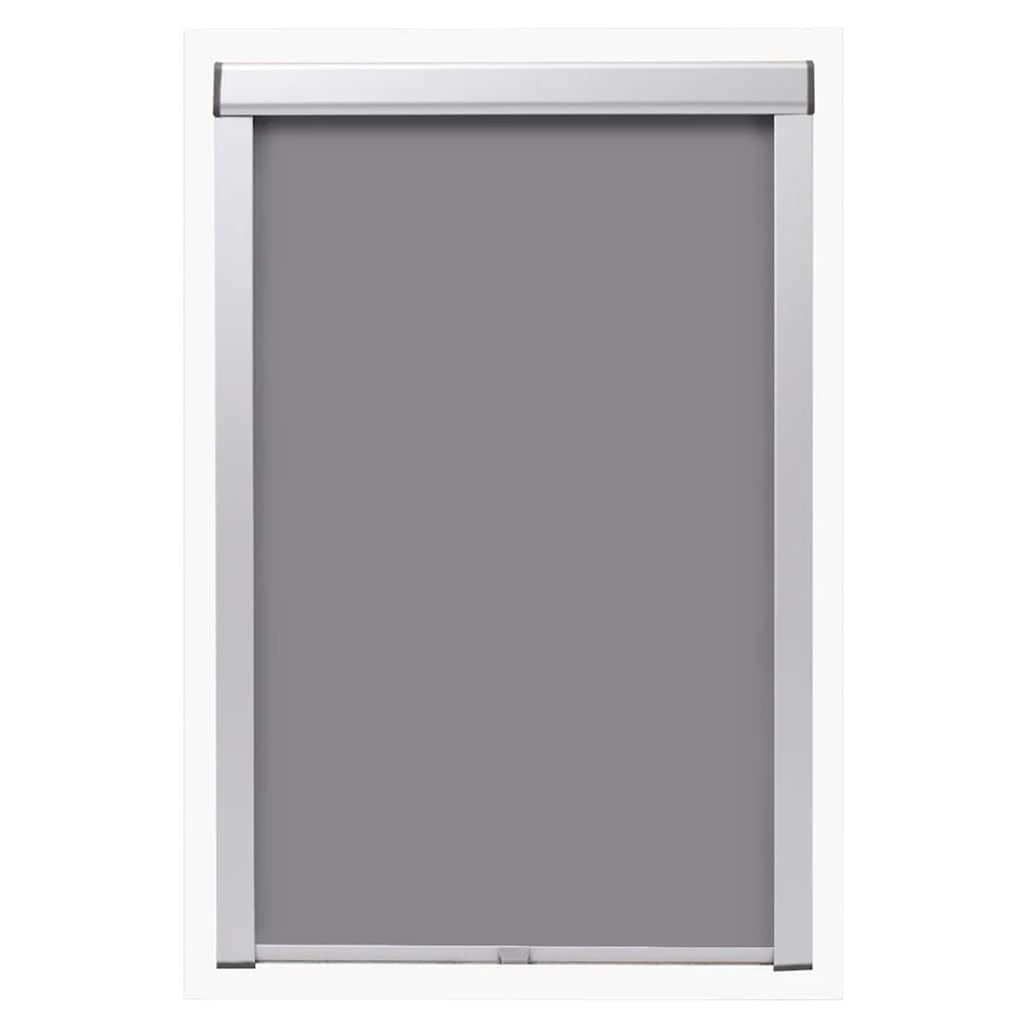 Roller Blind Blackout Fabric Grey 60.3 x 78.2 cm Window Shade Window Covering